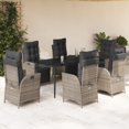 thumbnail image 1 of vidaXL Garden Dining Set Grey, Black, Dark grey, 1 of 6