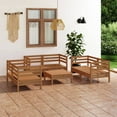 thumbnail image 1 of vidaXL 7 Piece Patio Lounge Set Honey Brown Solid Pinewood, 1 of 25