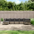 thumbnail image 1 of vidaXL Garden Lounge Set Anthracite Poly rattan Large Modular, 1 of 2