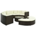 thumbnail image 1 of vidaXL 7 Piece Patio Lounge Set with Cushions Poly Rattan Brown, 1 of 5