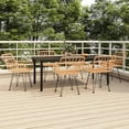 thumbnail image 1 of vidaXL 9 Piece Patio Dining Set Black Poly Rattan, 1 of 10