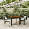 thumbnail image 1 of vidaXL 9 Piece Patio Dining Set with Cushions Black Poly Rattan, 1 of 11