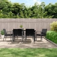 thumbnail image 1 of vidaXL 9 Piece Patio Dining Set with Cushions Poly Rattan and Steel, 1 of 105