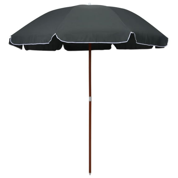 vidaXL Garden Parasol Anthracite Polyester, Steel Large