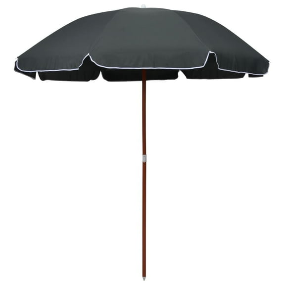 vidaXL Garden Parasol Anthracite Polyester, Steel Large