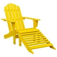 thumbnail image 1 of vidaXL Adirondack Chair Patio Adirondack Chair with Ottoman Solid Wood Fir, 1 of 22