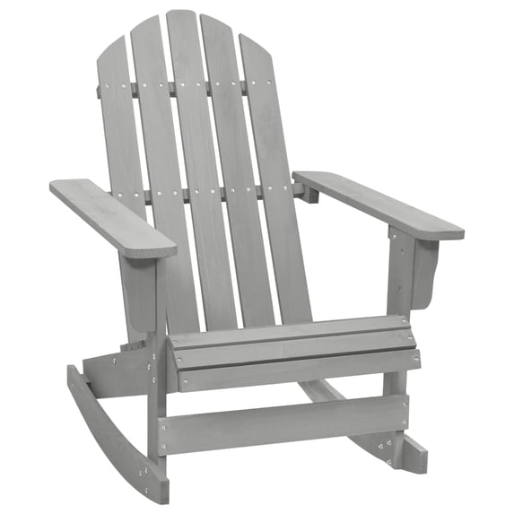 vidaXL Adirondack Rocking Chair Porch Rocker Outdoor Patio Lawn Chair Wood