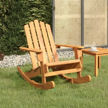 vidaXL Adirondack Rocking Chair Porch Rocker with High Back Solid Wood Acacia