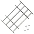 thumbnail image 1 of vidaXL 1 Piece Steel Adjustable Window Security Grille with 4 Crossbars 27.6"-41.3", 1 of 4
