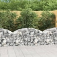 thumbnail image 1 of vidaXL Arched Gabion Basket 59.1"x19.7"x23.6"/31.5" Galvanized Iron, 1 of 4