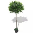 thumbnail image 1 of vidaXL Artificial Bay Tree Plant with Pot 49.2" Green, 1 of 5