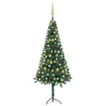 thumbnail image 1 of vidaXL Artificial Christmas Tree Corner Christmas Tree with LEDs and Ball PVC, 1 of 73