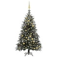 thumbnail image 1 of vidaXL Artificial Christmas Tree LED&Ball Set&Flocked Snow Decoration PVC&PE, 1 of 10