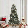 thumbnail image 1 of vidaXL Artificial Christmas Tree with 300 LEDs Green 82.68 in, 1 of 4