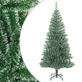 thumbnail image 1 of vidaXL Artificial Christmas Tree with Flocked Snow Green 94.5", 1 of 6