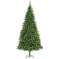 thumbnail image 1 of vidaXL Artificial Christmas Tree with LEDs 118.1" Green, 1 of 4