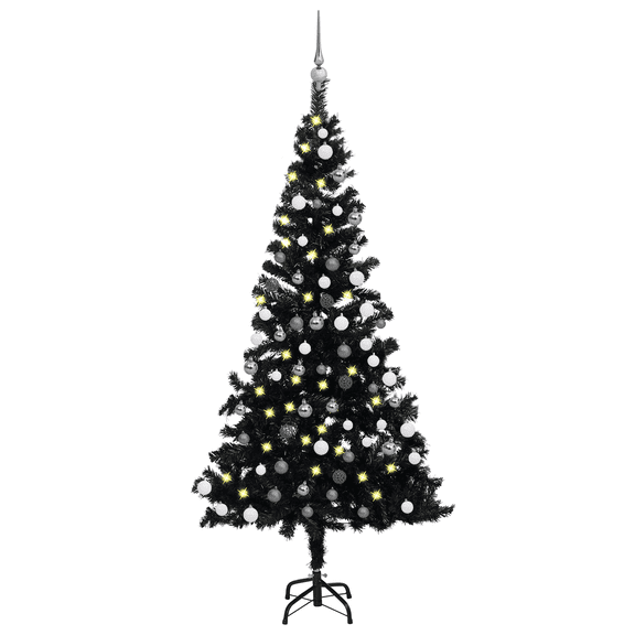 vidaXL Artificial Christmas Tree with LEDs&Ball Set PET Multi Colors/Sizes