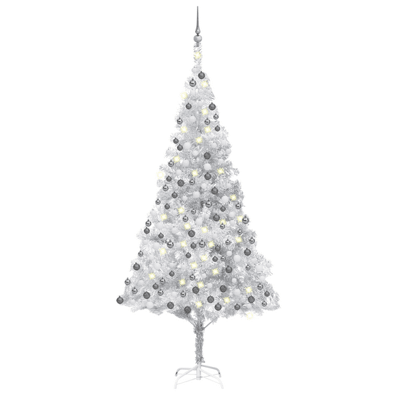 vidaXL Artificial Christmas Tree with LEDs&Ball Set PET Multi Colors/Sizes
