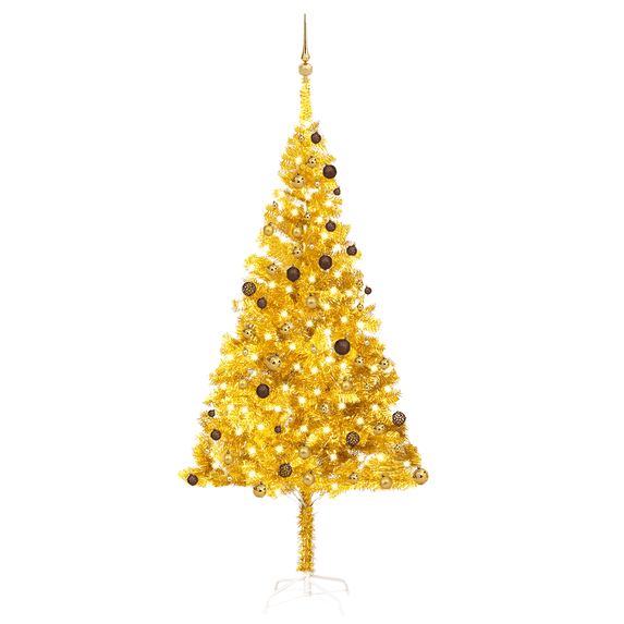 vidaXL Artificial Christmas Tree with LEDs&Ball Set PET Multi Colors/Sizes
