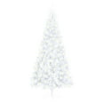 thumbnail image 1 of vidaXL Artificial Half Pre-lit Christmas Tree with Stand Party Decoration PVC, 1 of 11
