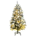 thumbnail image 1 of vidaXL Artificial Hinged Christmas Tree 150 LEDs & Ball Set 47.2", 1 of 12
