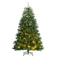 thumbnail image 1 of vidaXL Artificial Hinged Christmas Tree 300 LEDs 82.7", 1 of 9