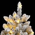 thumbnail image 1 of vidaXL Artificial Hinged Christmas Tree 300 LEDs & Ball Set 70.9", 1 of 7
