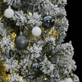 thumbnail image 1 of vidaXL Artificial Hinged Christmas Tree 300 LEDs & Ball Set 82.7", 1 of 7