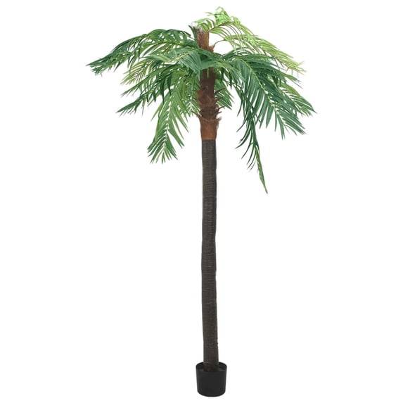 vidaXL Artificial Phoenix Palm with Pot Green Faux Fake Plant Multi Sizes