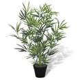 thumbnail image 1 of vidaXL Artificial Bamboo Tree Plant with Pot Green and Black, 1 of 3