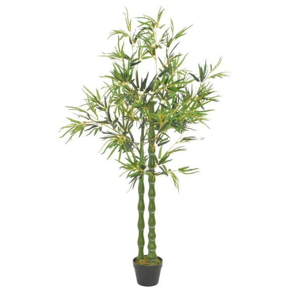vidaXL Artificial Plant Bamboo with Pot Decorative Fake Bamboo Tree Green