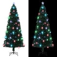 thumbnail image 1 of vidaXL Artificial Pre-lit Christmas Tree with Stand Xmas Tree Fiber Optic, 1 of 6