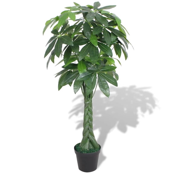 vidaXL Artificial Tree with Pot Artificial Plant Fake Fortune Tree 33.5" Green