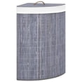 thumbnail image 1 of vidaXL Bamboo Corner Laundry Basket 15.9 gal Washing Clothes Bin Multi Colors, 1 of 6