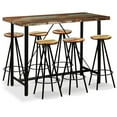 thumbnail image 1 of vidaXL Bar Set 3/5/7/9 Piece Industrial Solid Reclaimed Wood Pub Table Stool, 1 of 22