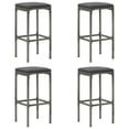 thumbnail image 1 of vidaXL Bar Stool Bar Seat Counter Height Island Stool for Pub Poly Rattan, 1 of 69