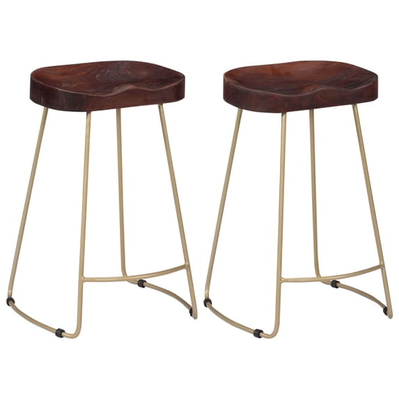 vidaXL Bar Stool Bar Seat Counter Height Island Stool for Pub Solid Mango Wood