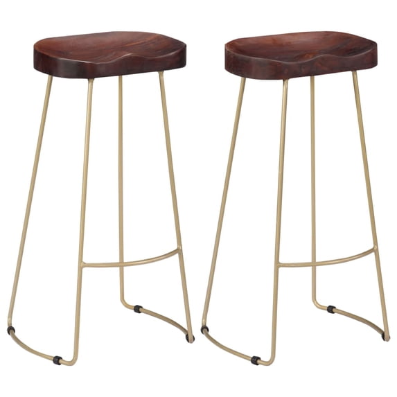vidaXL Bar Stool Bar Seat Counter Height Island Stool for Pub Solid Mango Wood