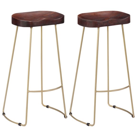 vidaXL Bar Stool Bar Seat Counter Height Island Stool for Pub Solid Mango Wood