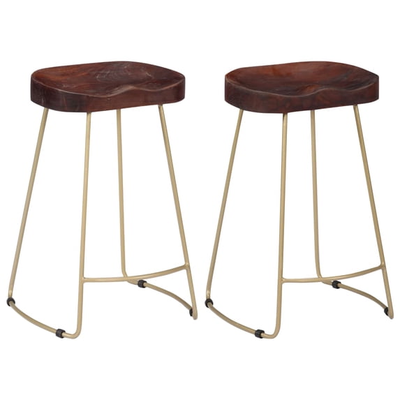 vidaXL Bar Stool Bar Seat Counter Height Island Stool for Pub Solid Mango Wood