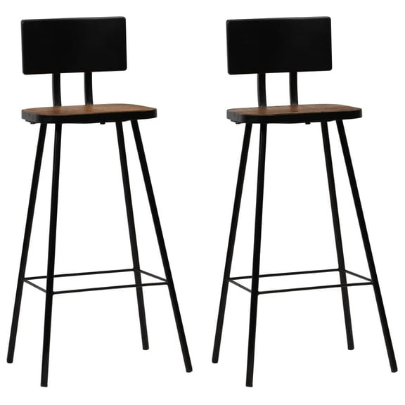 vidaXL Bar Stool Bar Seat Counter Height Stool for Pub Solid Reclaimed Wood