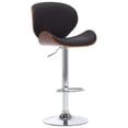 thumbnail image 1 of vidaXL Bar Stool Black Faux Leather, 1 of 8