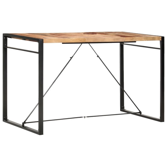 vidaXL Bar Table Kitchen Dining Room Pub Table Bistro Table Solid Wood Mango