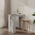 thumbnail image 1 of vidaXL Bar Table Kitchen Pub Table Bistro Table with Shelf Engineered Wood, 1 of 58
