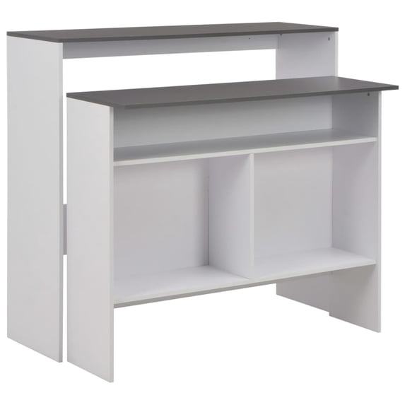 vidaXL Bar Table Pub Table for Kitchen Dining Bistro Table with 2 Table Tops