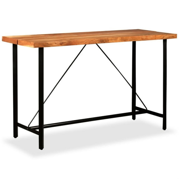 vidaXL Bar Table Solid Acacia Wood 70.9"x27.6"x42.1"