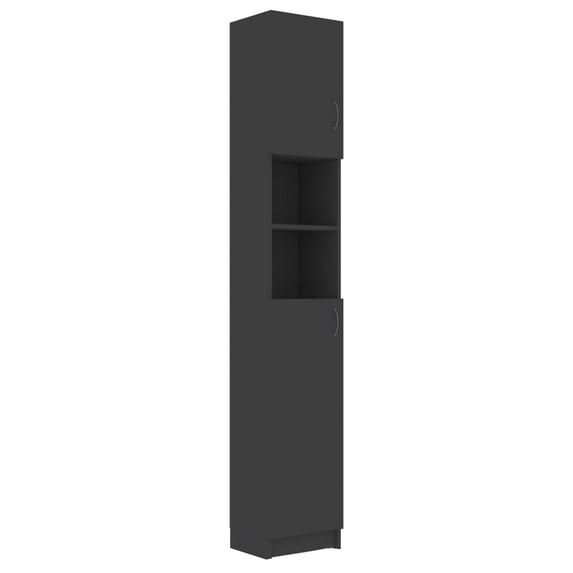 vidaXL Bathroom Cabinet Bath Linen Cabinet Bathroom Vanity Engineered Wood