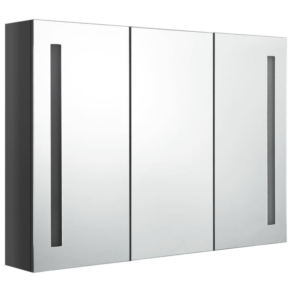 vidaXL Bathroom Cabinet Mirrored Bathroom Vanity Wall Mounted Medicine Cabinet