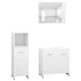 thumbnail image 1 of vidaXL Bathroom Furniture Set 3 Pieces Engineered Wood Cabinet Multi Colors, 1 of 41