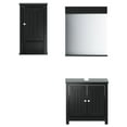 thumbnail image 1 of vidaXL Bathroom Furniture Set Storage Sink Cabinet Mirror BERG Solid Wood Pine, 1 of 98
